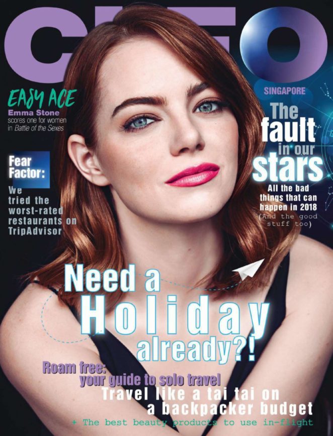 Emma Stone - Cleo Singapore Magazine (January 2018)